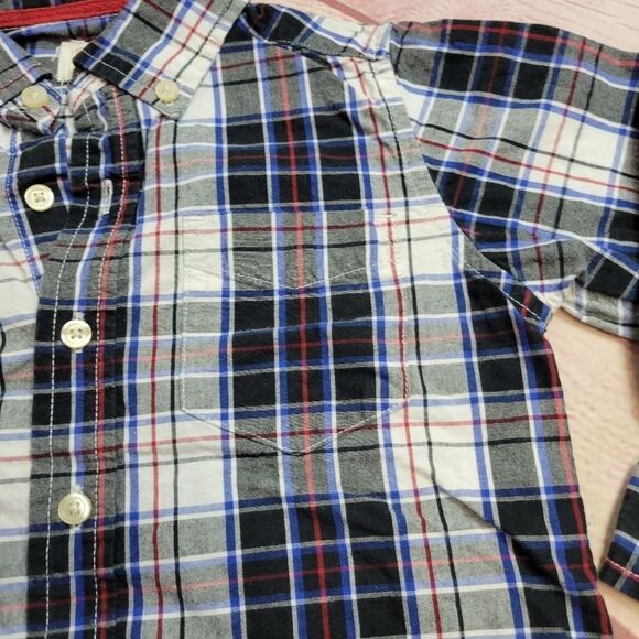 Children's Place plaid buttondown shirt 3T - Picture 2 of 4